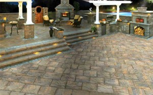 custom stone patio